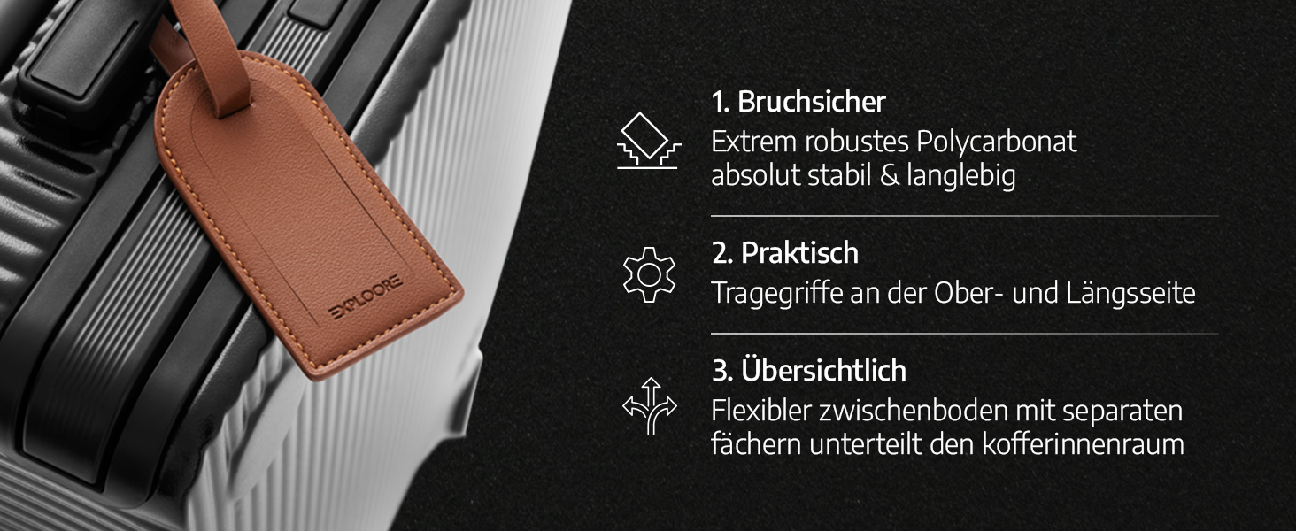Чемодан ручної об'єм, тріумф 35x22x55 см, міцний, з колесами, з полікарбонату, TSA-замок, ідеальний для подорожей, чорний/шампань рожевий (чорний/срібний)