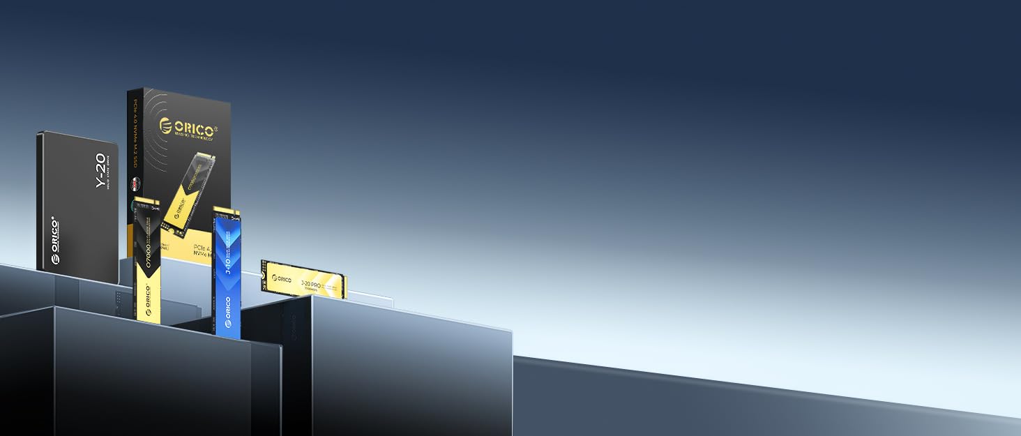 SSD Orico 1TB NVMe M.2 PCIe Gen3.0x4 - 3100 MB/s з кулером для ПК та відеомонтажу (J10)