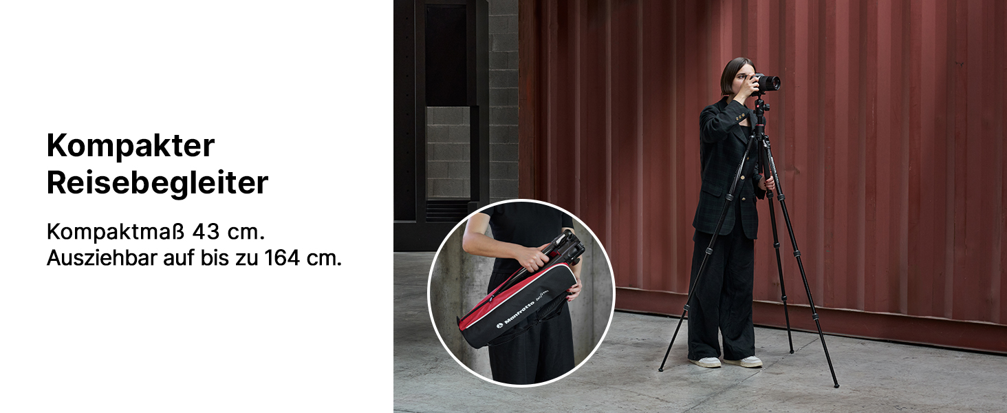 Штатив Manfrotto Befree GT XPRO з алюмінієвою ніжкою та кульковою головкою 496, Twist Lock, для DSLR та беззеркальних камер