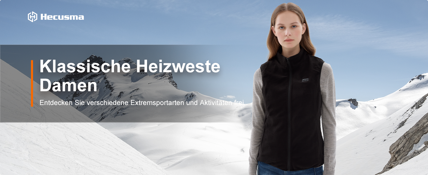 Електрична гріюча жилетка для жінок з Powerbank 16000mAh 7.4V - тепла жилетка для сноубордингу, катання на моториках та активного відпочинку