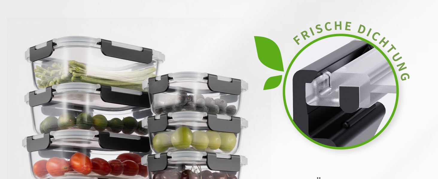 Набір контейнерів для зберігання їжі з боросилікатного скла з кришкою, BPA-free, не протікають, для мікрохвильової печі, духової шафи, посудомийної машини, для приготування їжі на тиждень (Meal Prep) – рожевий (SA1637)