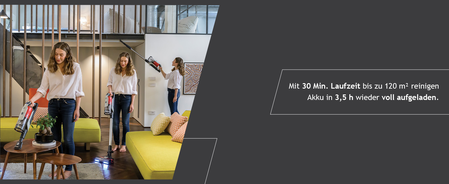 Бездротовий акумуляторний пилосос Hoover HF9 I Безсумнівна потужність та автономність до 60 хвилин I Підходить для всіх типів підлоги з LED-підсвічуванням та антизаплутувальною насадкою I 1 акумулятор