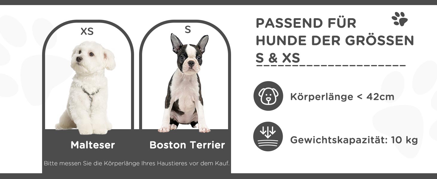 Візок для собак PawHut, складний, з подушкою, для котів та собак, чорний, 600D Oxford