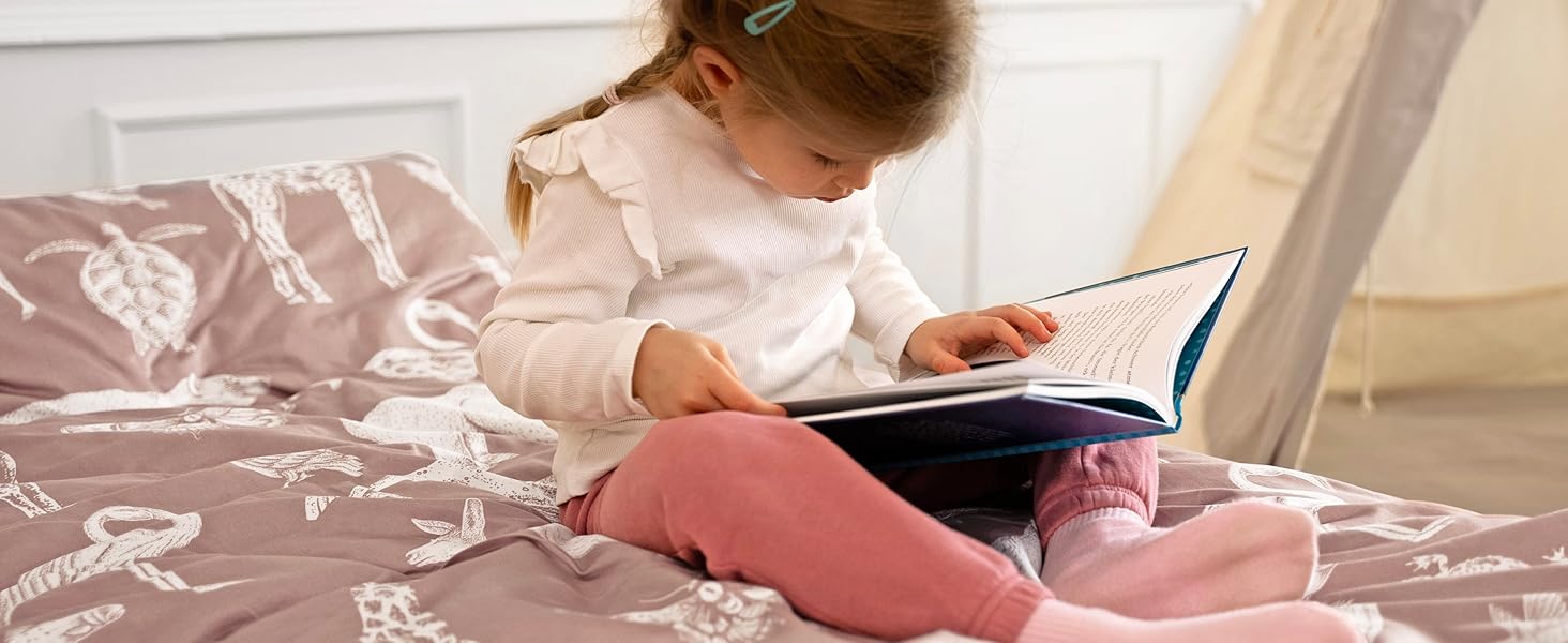 Постільна білизна для дитячого ліжечка Magano® 100x135 см, бамбук та бавовна сатин, 400 TC, гіпоалергенна, для хлопчиків та дівчаток, темно-синій комплект (100x135 см + 40x60 см)