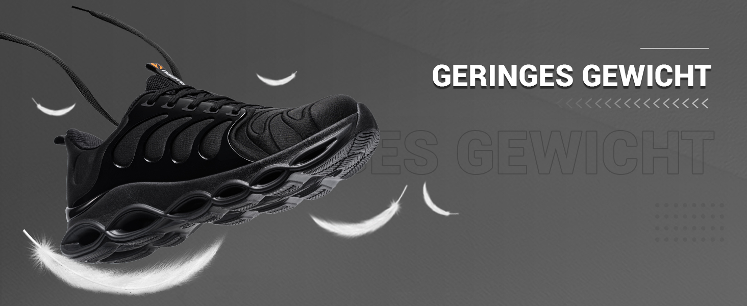 Черевики робочі чоловічі LARNMERN з металевим підноском, зручні, дихаючі, антипрокольні, легкі, модні, 36-50 EU (43 EU, Чорний)