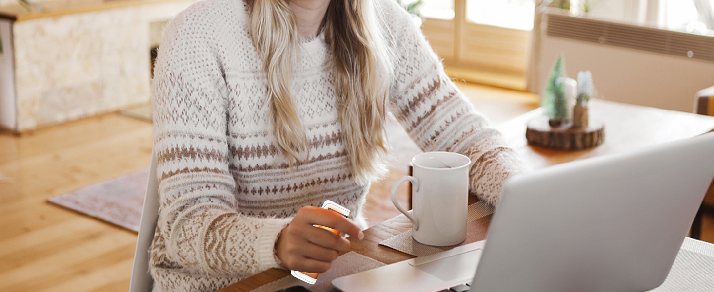 Електричні грілки для рук 2 шт. - багаторазові, USB, з 3 режимами нагріву, для дітей та жінок (чорний+білий)