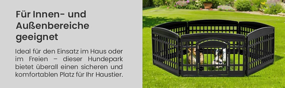 Iris Ohyama Dog Playpen with 6 Panels, 24