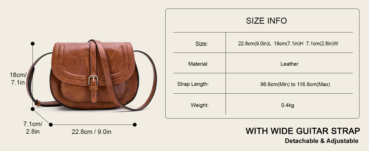 Сумка жіноча AFKOMST через плече з PU шкіри, маленька, регульований знімний ремінець - легка та стильна