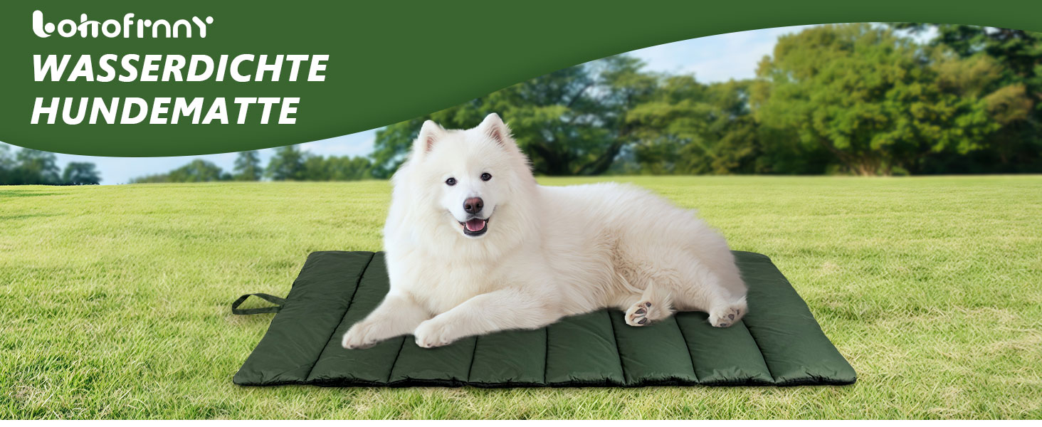 Водонепроникний килимок для собак 110 x 68 см, потовщений, м'який, з можливістю прання, для подорожей, кемпінгу, відпочинку на природі (сірий)