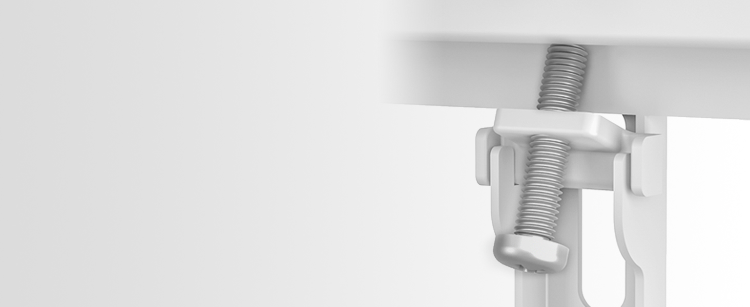 Стійка для телевізора 5Rcom з кронштейном 32-60 дюймів (до 40 кг), біла, VESA 400x400, регульована висота