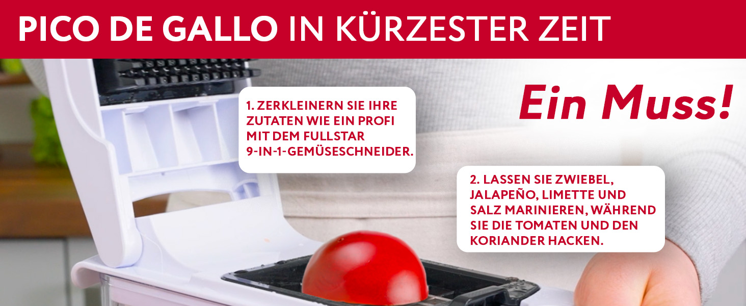 Набір для нарізки овочів та фруктів 9-в-1 (білий) - нарізач, спіралізатор, шинкувальник