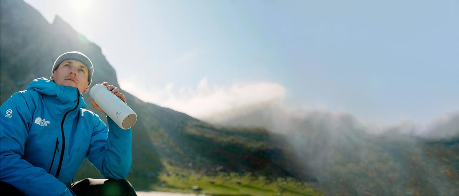 Кружка для кави та чаю Ideus 470 мл з нержавіючої сталі, подвійні стінки, вакуумна ізоляція, зелена