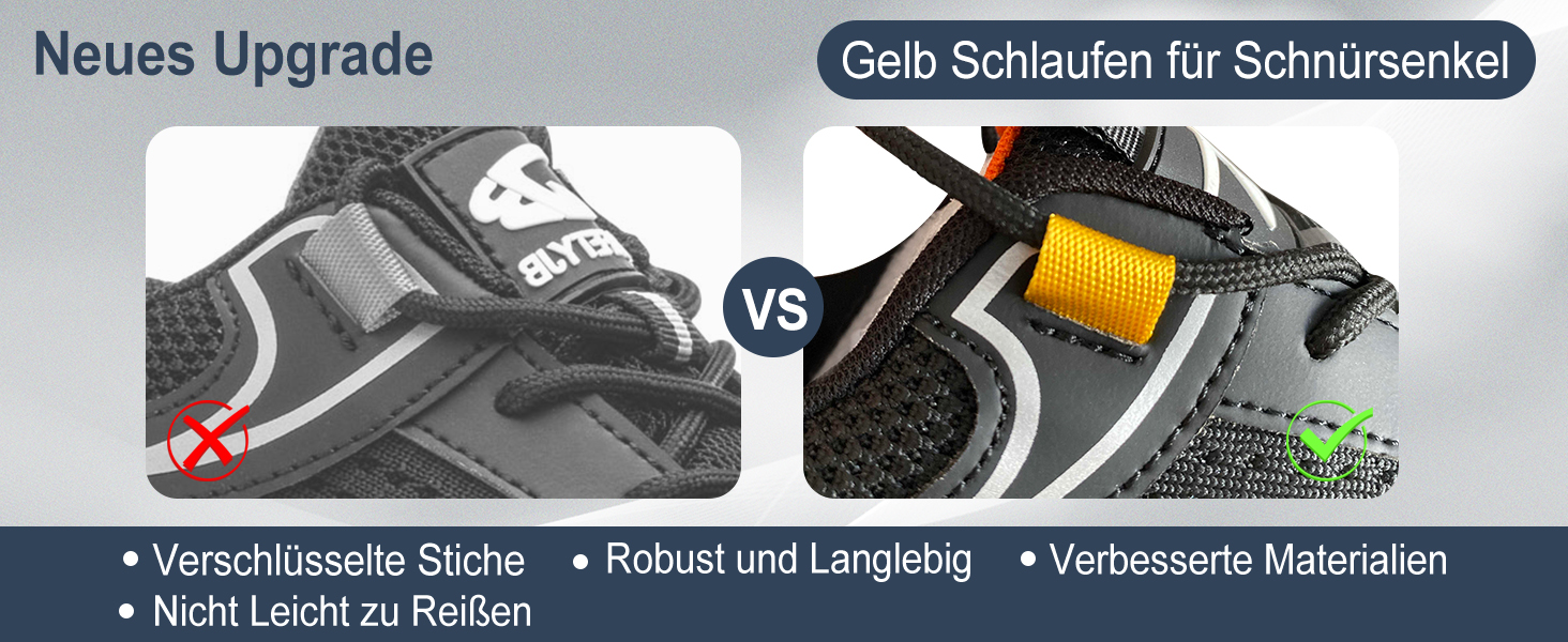 Черевики робочі чоловічі та жіночі S3 з металевим підноском, легкі, антиковзаючі, дихаючі, спортивні, чорно-сині, 42 EU