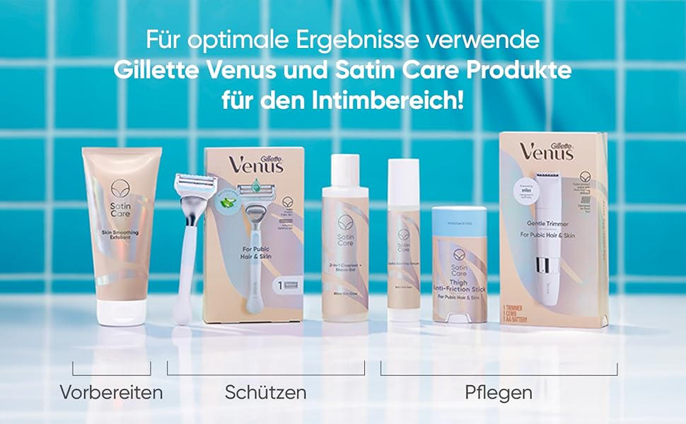 Жіноча бритва для бікіні Gillette Venus для чутливої шкіри з набором із 5 змінних касет, вологий гоління, захист від подразнень