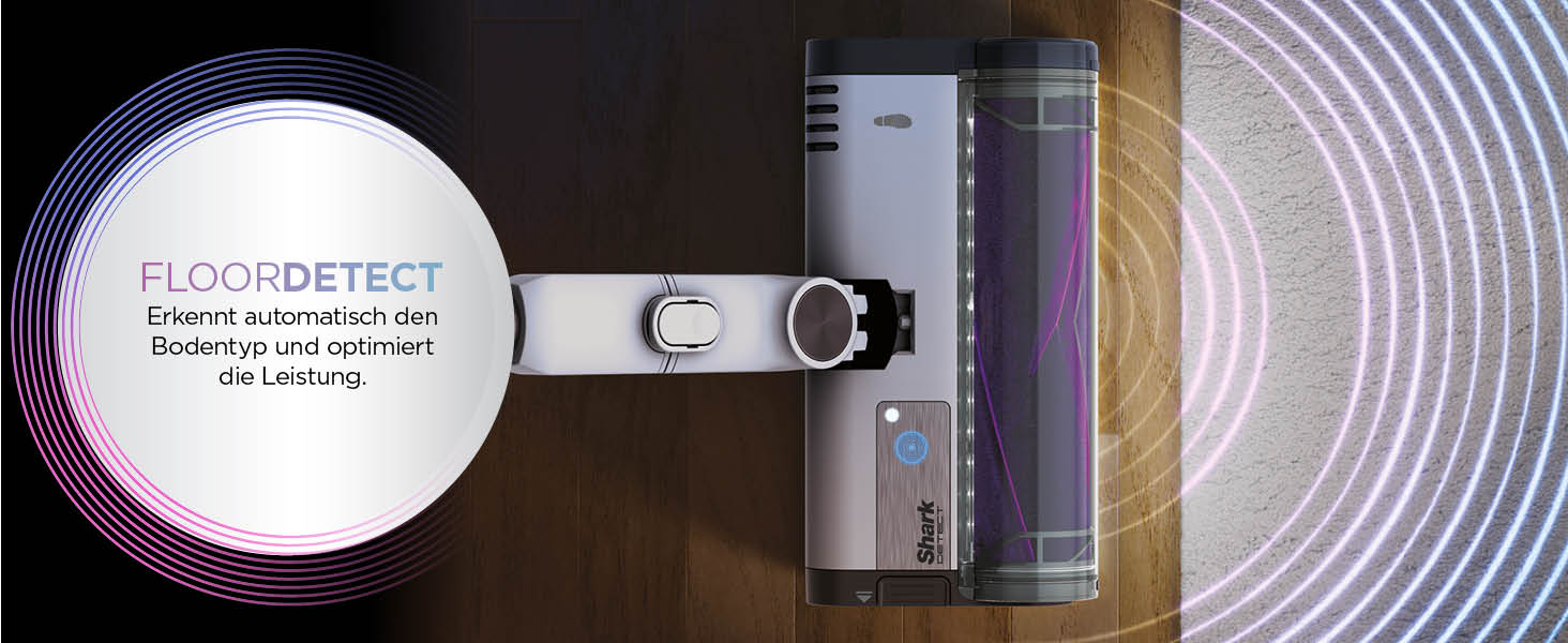 Пылесос Shark Clean & Empty: аккумуляторный, с базой самоочистки, до 40 мин работы, беспроводной, для шерсти животных, ковров и твердых полов, с LED-подсветкой, тихий, белый/синий, BU3521EU