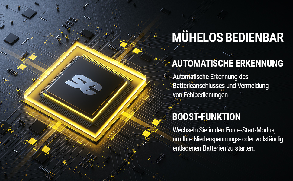 Портативний пусковий пристрій HULKMAN Alpha 65: 1200A, 12000mAh, для бензинових та дизельних двигунів (до 6,5L/4,0L), з функцією Boost, 12V, Lithium, Space Gray