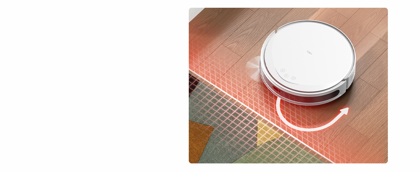 Робот-пилосос Tapo RV20 Max Plus з функцією миття та автоматичною станцією самостійного очищення, 5300Pa, 83 мм, сумісний з Alexa & Google Assistant, білий