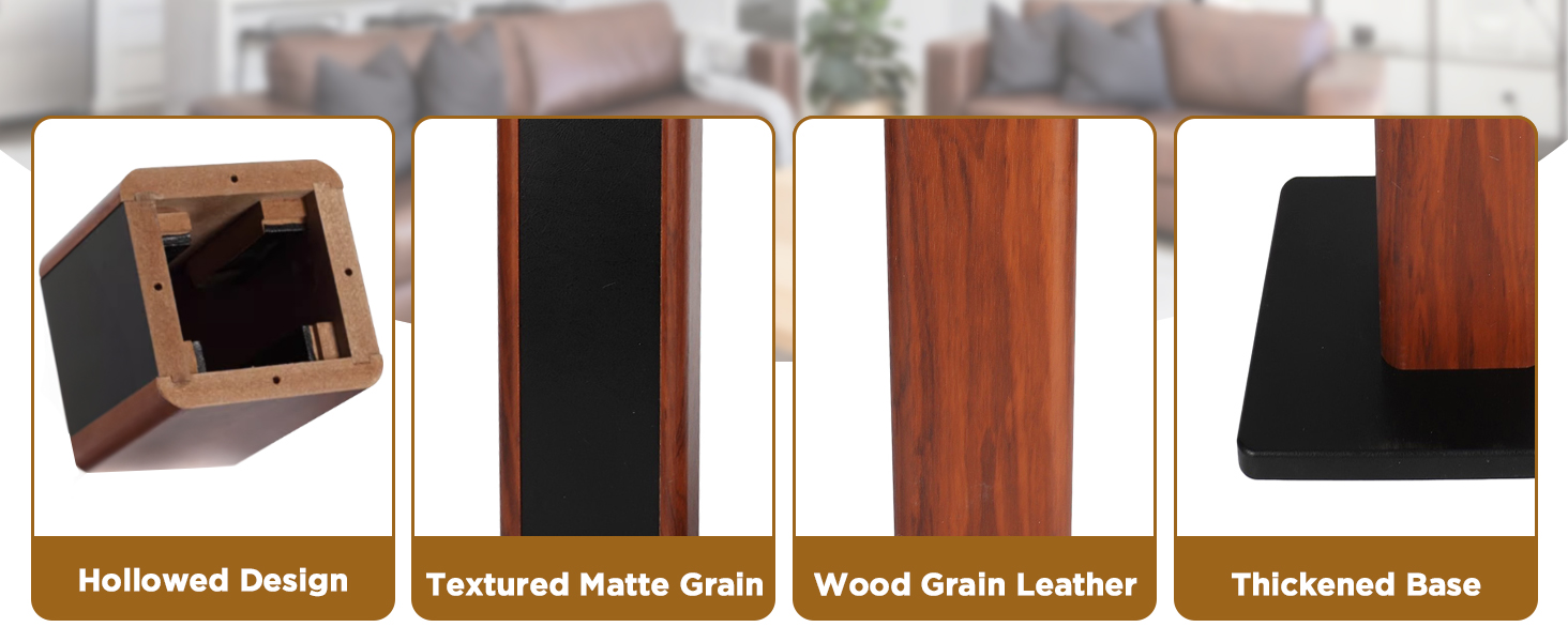 Підставка для акустики Suuiwau з деревною текстурою, універсальна, для домашнього кінотеатру, 60 см