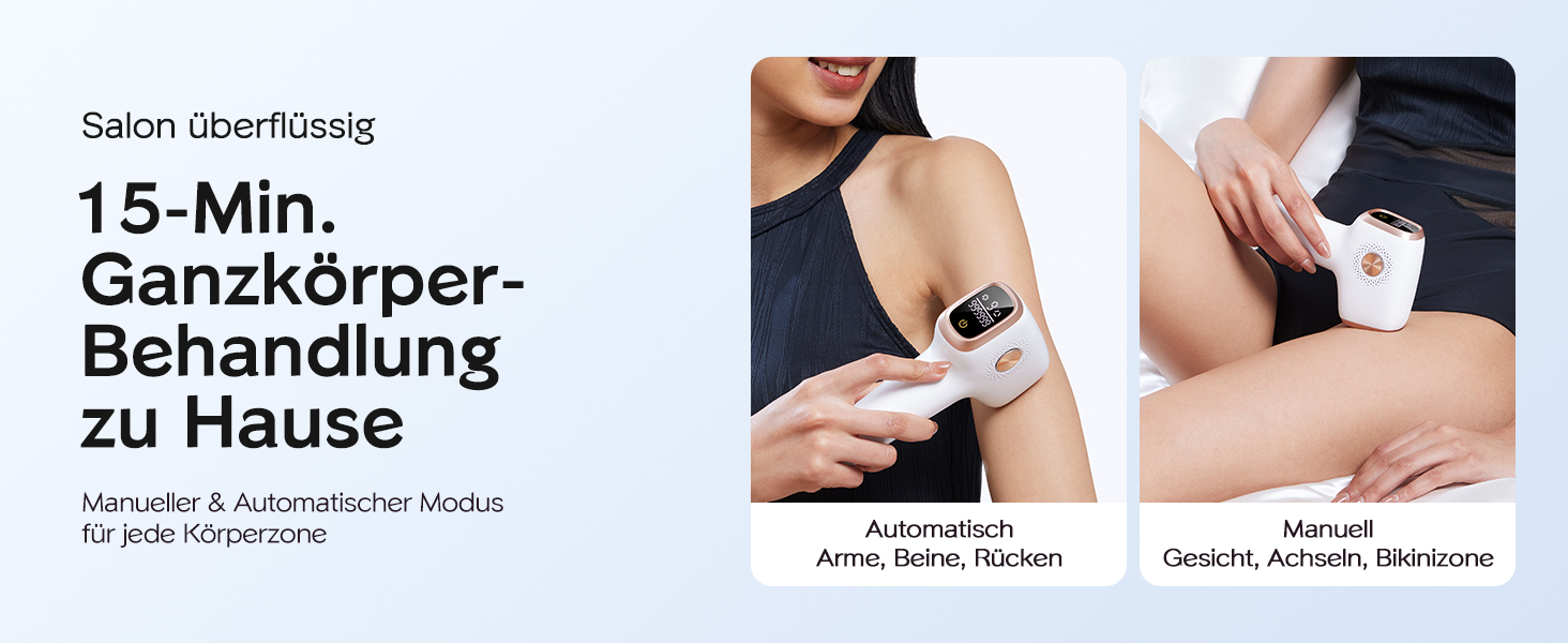 IPL пристрій для епіляції Innza з охолодженням, 999 999 імпульсів, 9 рівнів потужності, для обличчя, зони бікіні та тіла