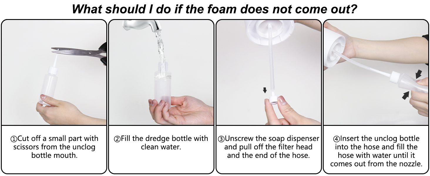 Автоматичний диспенсер для мила Dalugo USB-C, електричний сенсорний дозатор мила, 4 рівні, для кухні та ванної кімнати, білий