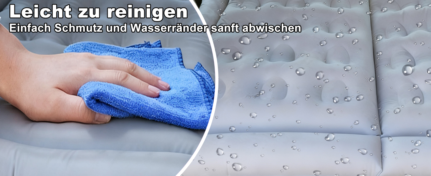 Надувний матрац для авто SUV, вантажівки та кемпінгу - матрац для заднього сидіння з електричною помпою, сірий