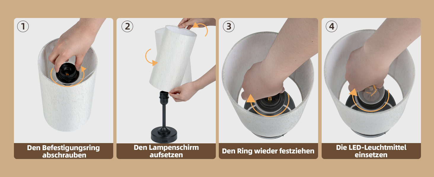 Світлодіодна настільна лампа EZVALO з сенсорним димером, акумуляторна (4000mAh), USB-C, тепле світло 2700K, чорна - 1 шт.