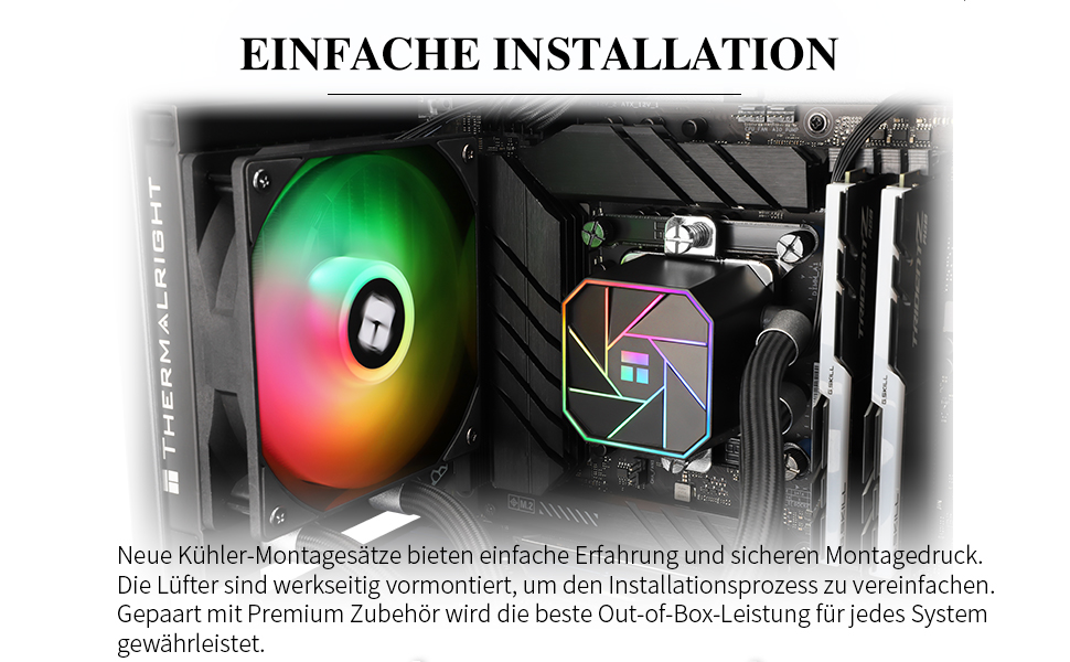 Thermalright AQUA ELITE 120 V3: Рідинний кулер для CPU з помпою та вентилятором TL-C12B-S V2 (PWM), сумісний з AMD/Intel