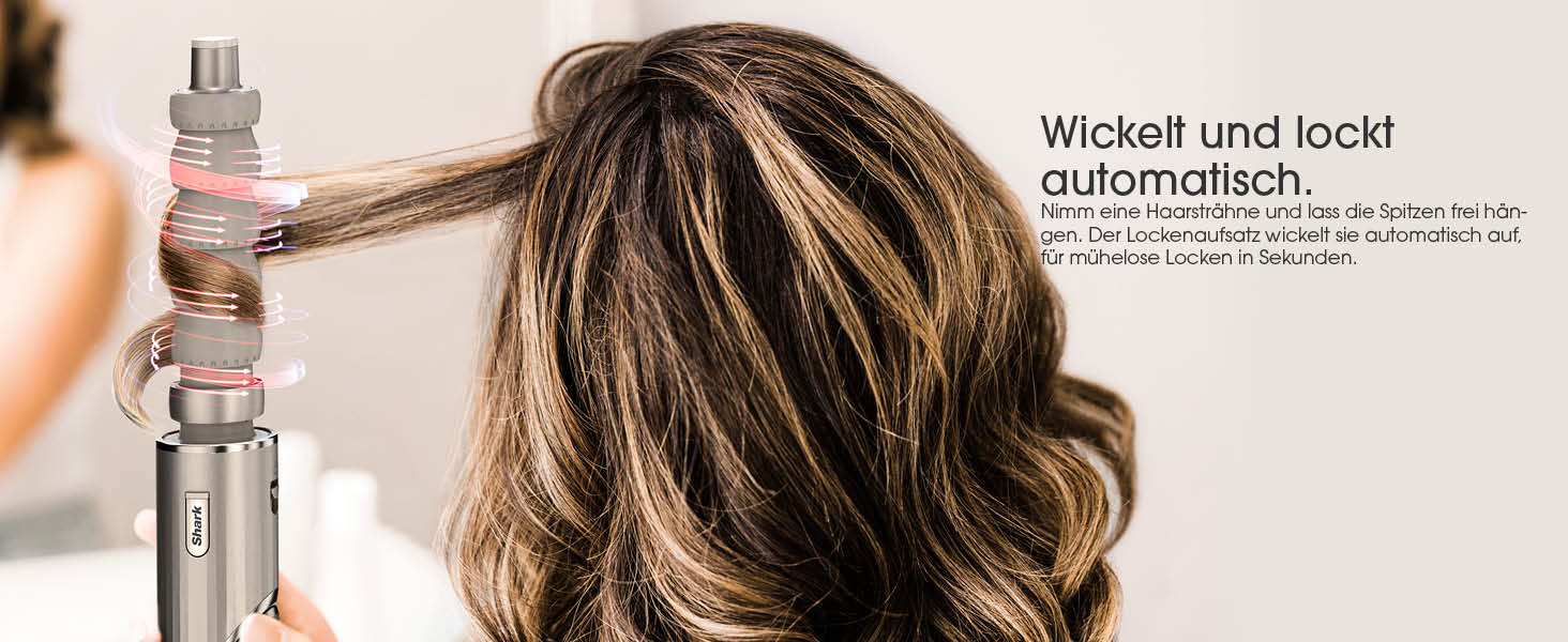 Фен Shark FlexStyle Multi з насадками для укладання, випрямлення та створення локонів, 5 в 1, Stardust. Без пошкодження волосся, для всіх типів.