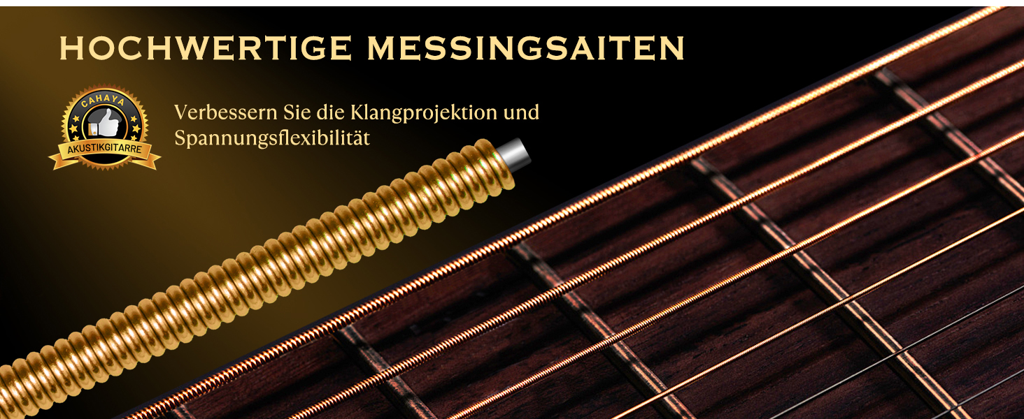 Акустична гітара CAHAYA Lindenholz CY0354: Комплект для початківців, дітей та дорослих, з чохлом, запасними струнами, каподастром, медіаторами та наклейками на лади