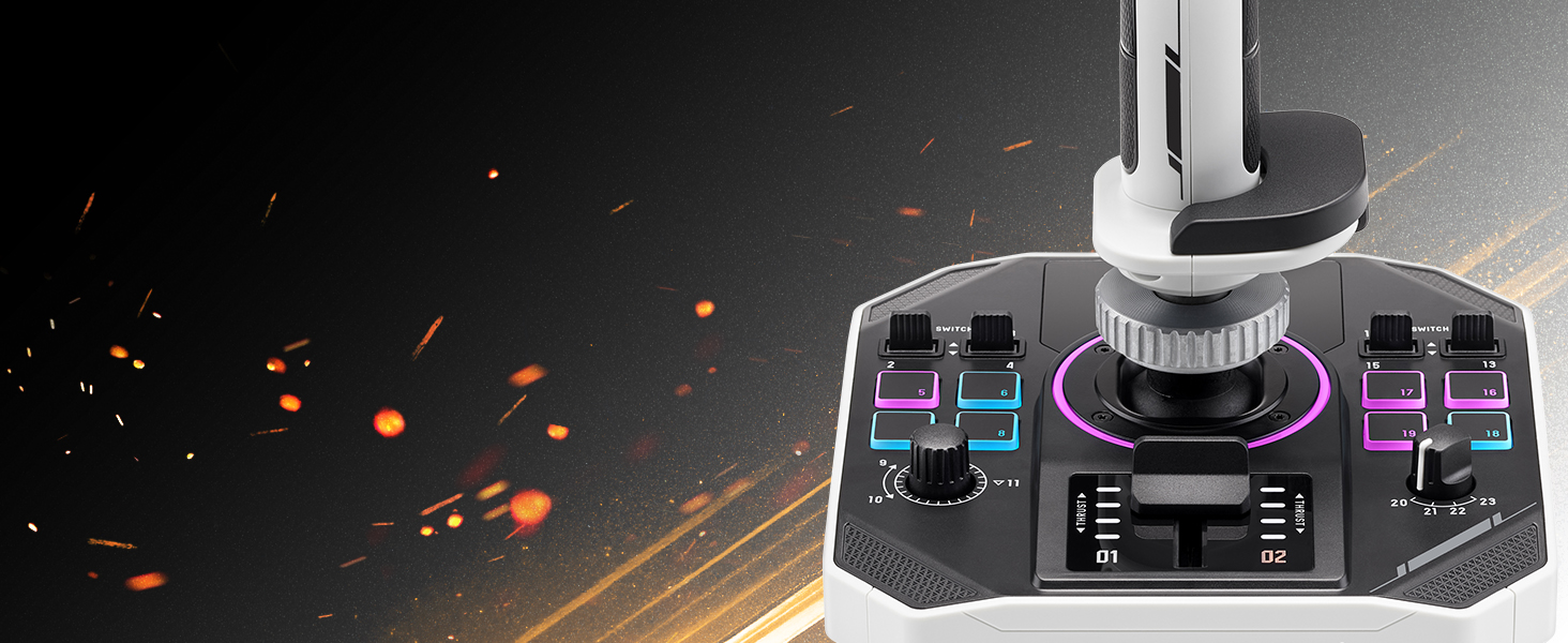 Thrustmaster Sol-R 1 Flightstick: Професійний геймпад для космічних симуляторів PC – H.E.A.R.T. магнітні сенсори, 16-bit, ергономічний дизайн, ідеально для Star Citizen & Elite Dangerous