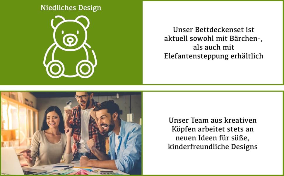 Комплект дитячої постільної білизни Oeko-Tex з милим стеганим слоником, 40x60 + 100x135 см, витримує прасування, 95°C