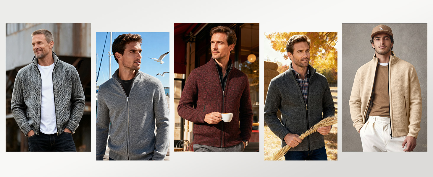 Чоловіча кардиган-кофта з флісу GLESTORE, сірий світлий, для стильного образу