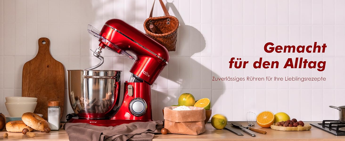 Кухонний комбайн Kitchen in the box, планетарний міксер з чашами 4,5 л та 5 л, 1300 Вт, 10+ швидкостей, набір насадок (крюк, вінчик, міксер)