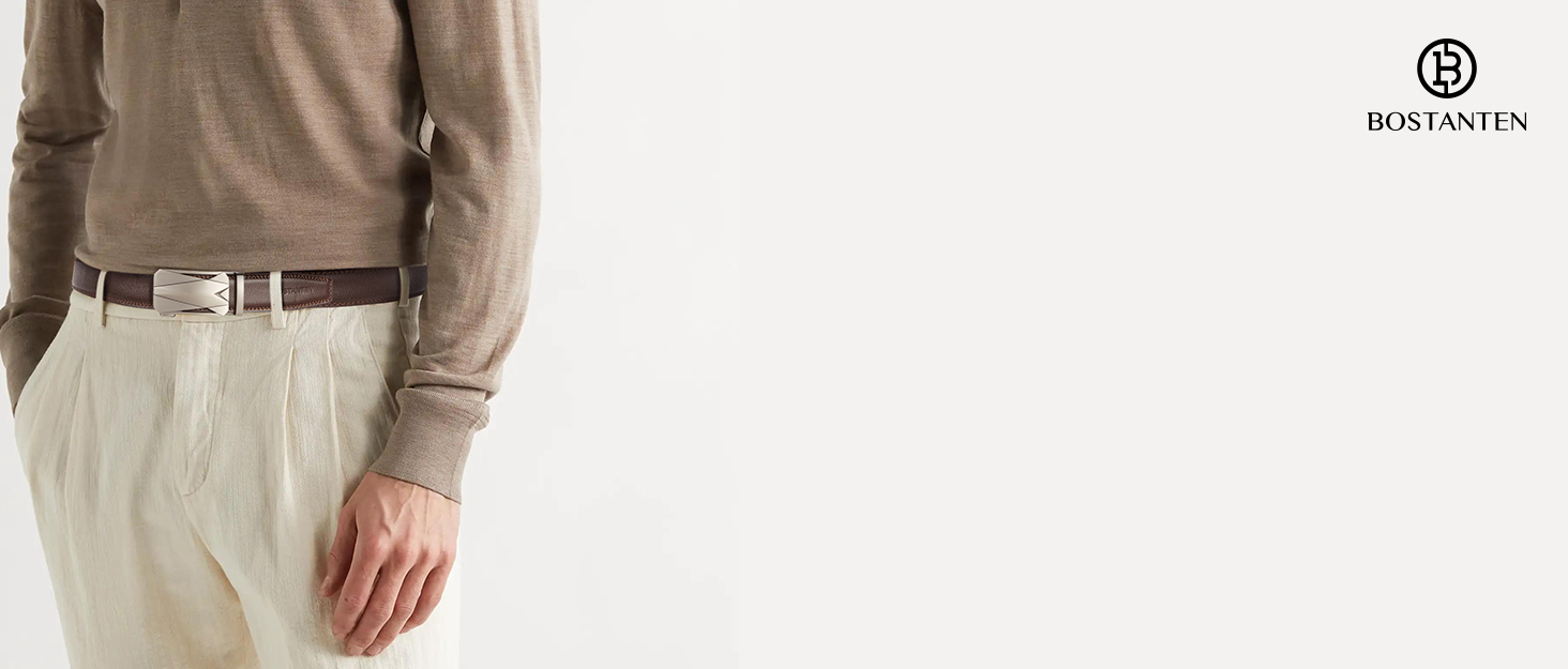 Шкіряний чоловічий ремінь BOSTANTEN з автоматичною пряжкою (рачет), 35 мм, чорний, довжина 115 см (на талію 32-38 дюймів), класичний бізнес-стиль