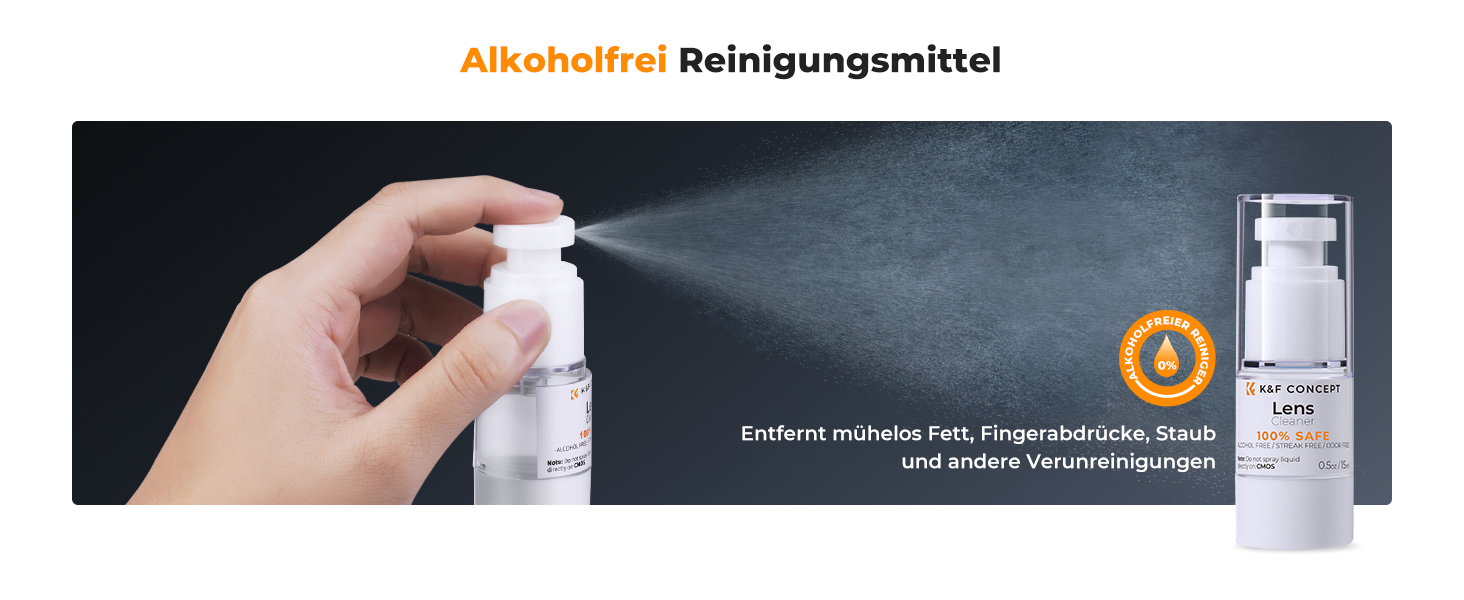 Набір для чищення камер та оптики K&F Concept 23-в-1: DSLR, об'єктиви, фільтри, мобільні телефони