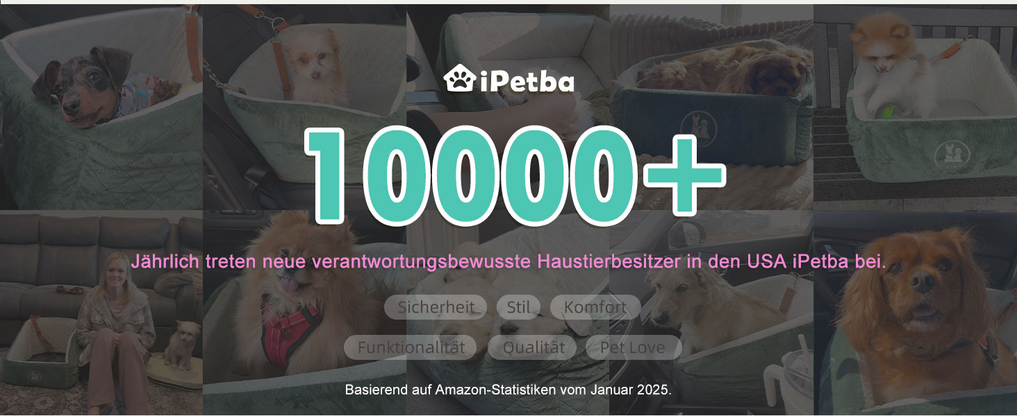 Автокрісло для собак iPetba – безпечне, антиковзаюче, для маленьких собак, зелено-чорне