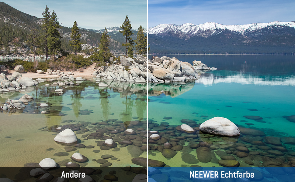 NEEWER 49mm CPL Поляризаційний фільтр з оптичним HD склом, двостороннє покриття 30 шарів, алюмінієва рамка, вологостійкий, стійкий до подряпин, антибліковий