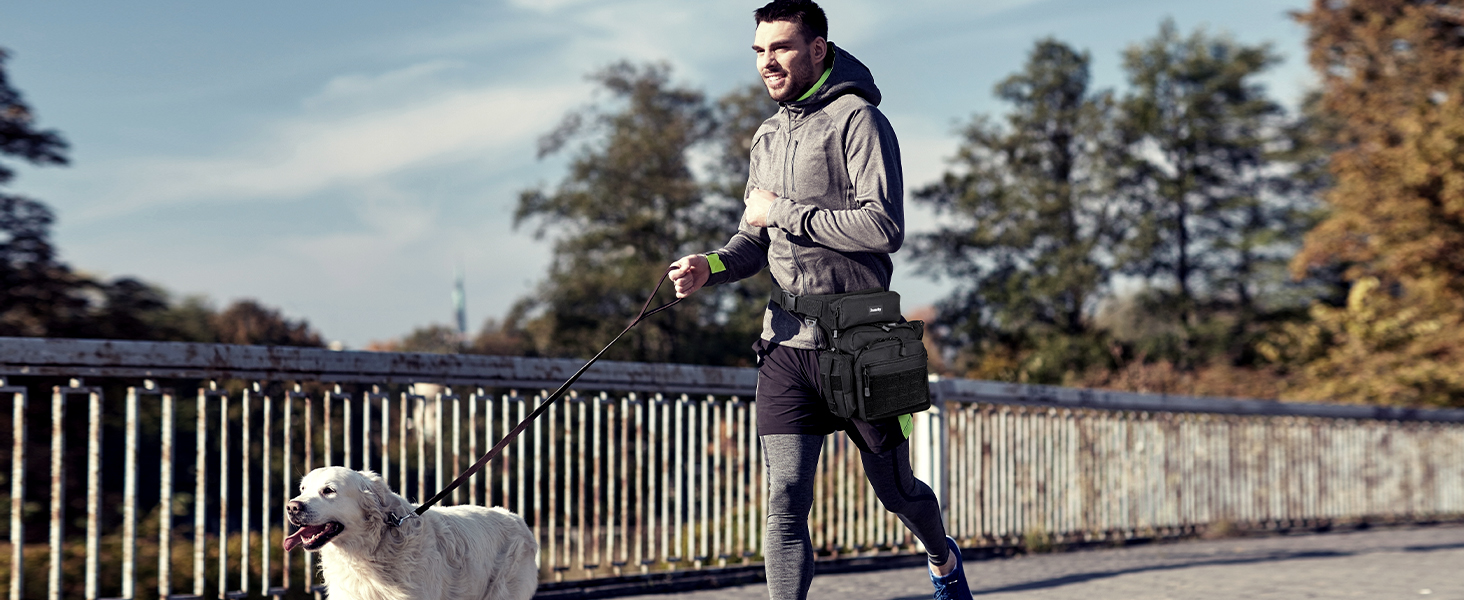 Тактична нагрудна сумка на ногу Jueachy, водонепроникна, для риболовлі, кемпінгу, чорного кольору (великий об'єм)