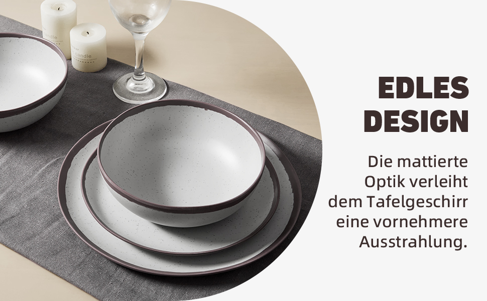 Набір посуду для кемпінгу на 6 осіб, 18 предметів: тарілки з меламіну у вінтажному стилі. Підходить для відпочинку на природі, пікніків, дачних вечірок та подорожей на автодомі. Tafelservice 6 Personen