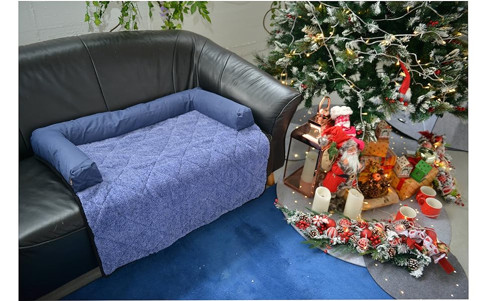 Підстилка для собак Raikou 90x90 см, чорна, з неслизьким покриттям та блискавкою