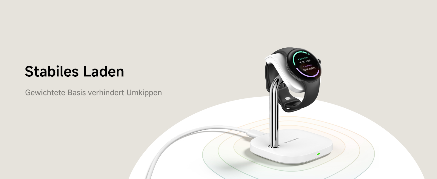 Зарядна станція SwanScout для Google Pixel Watch 3/2 (Не підходить для Pixel Watch 1), SwanScout 505G2, магнітний швидкий зарядний пристрій для Pixel Watch 3/Pixel Watch 2