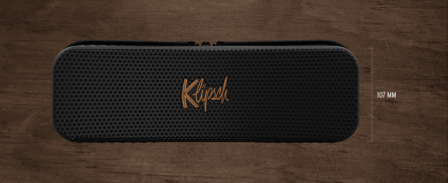 Портативна Bluetooth колонка Klipsch Detroit: Водонепроникна (IP67), 20 годин, Чорна