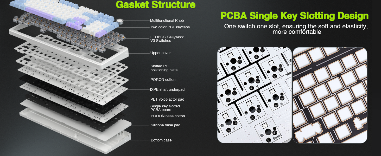 Механічна ігрова клавіатура AULA F99 Pro: RGB, Hot-swap, бездротовий 3-в-1, QWERTY