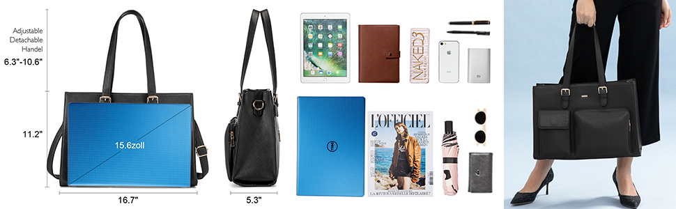 LOVEVOOK Сумка-шоппер для жінок, велика, для ноутбука 15.6