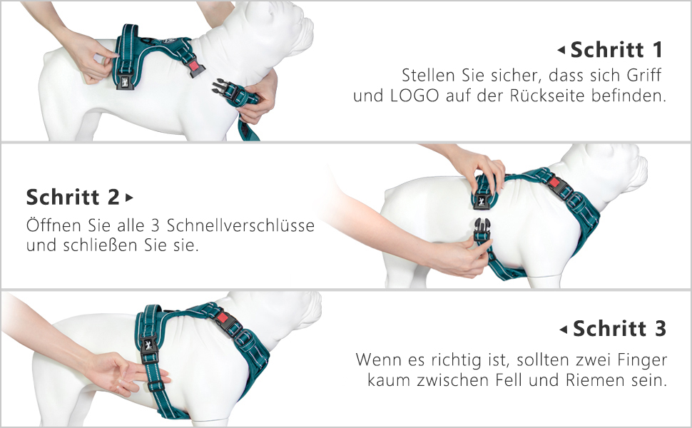 Шлейка для собак PoyPet без натягу, світловідбиваюча, регульована, м'яка, для маленьких собак (Tumalo Teal, S)