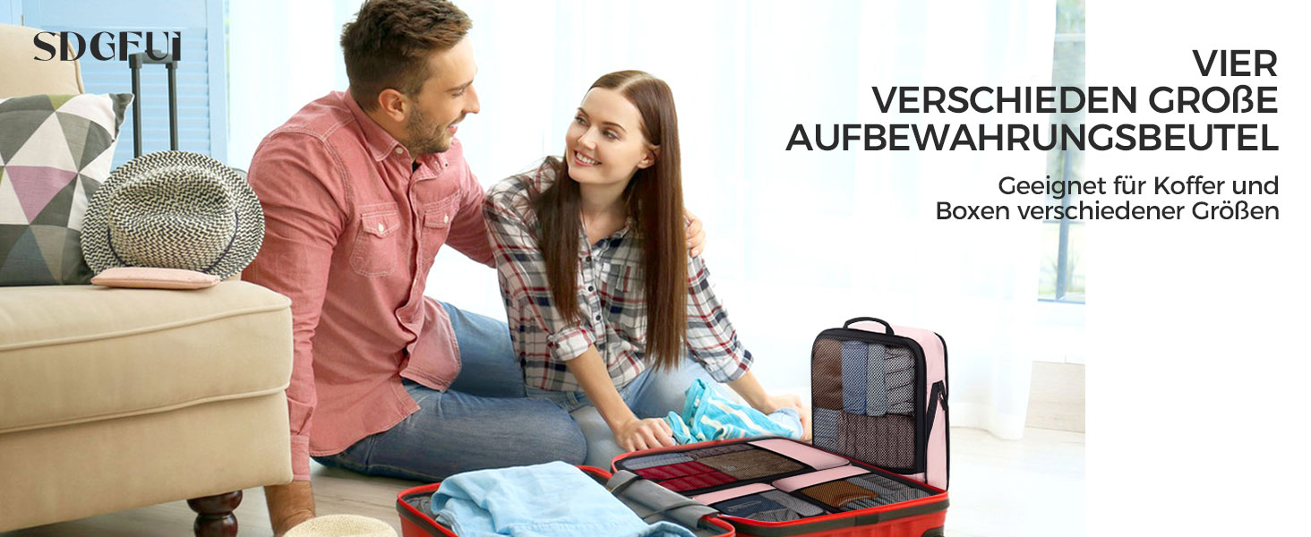 Набір кубиків для пакування багажу BAGLHER - Клінічний органайзер для подорожей, водонепроникні сумки (Сірий)