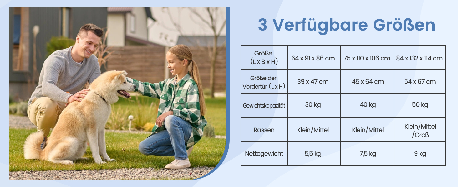 Будка для собак COSTWAY 2 в 1 з піднятим ліжком, Outdoor, сірий Оксфорд (84 x 132 x 114 см)