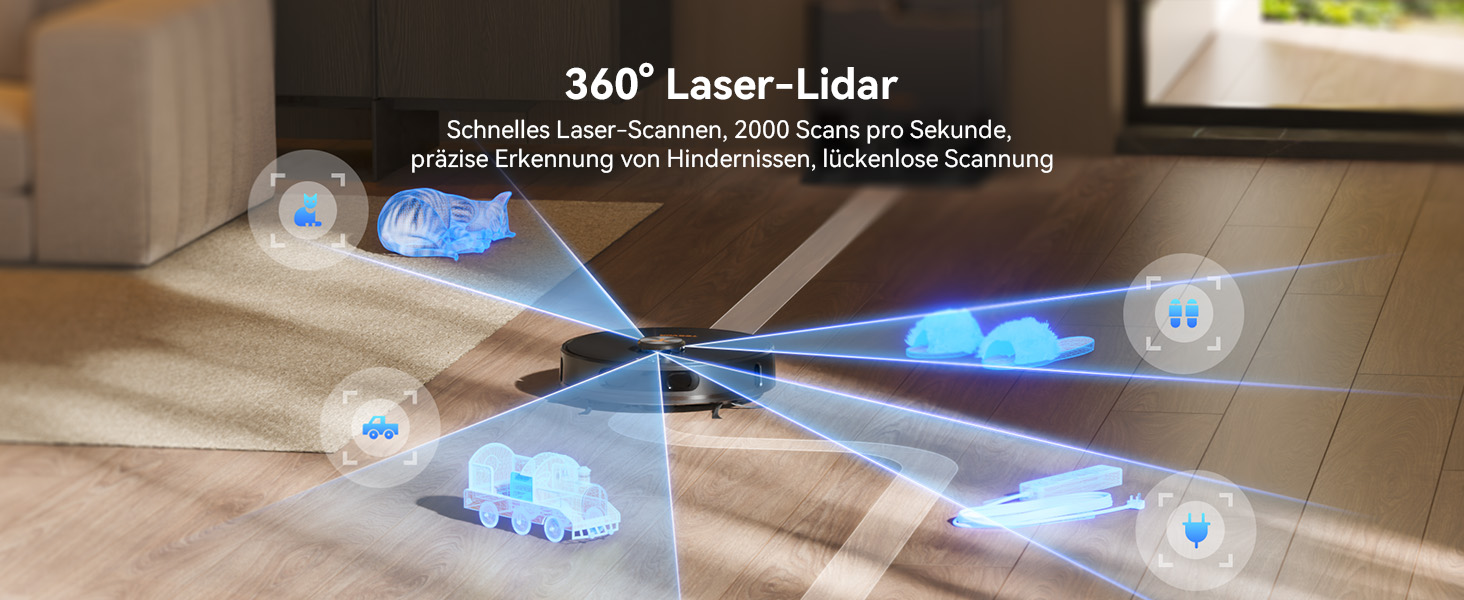 Робот-пилосос Tesvor S8MAX 3-в-1 з функцією миття, 8000Pa, LiDAR-навігація, 240 хв роботи, керування через додаток/Alexa, самостійна станція очищення 2.5л для великих приміщень з тваринами (X8 Ultra)