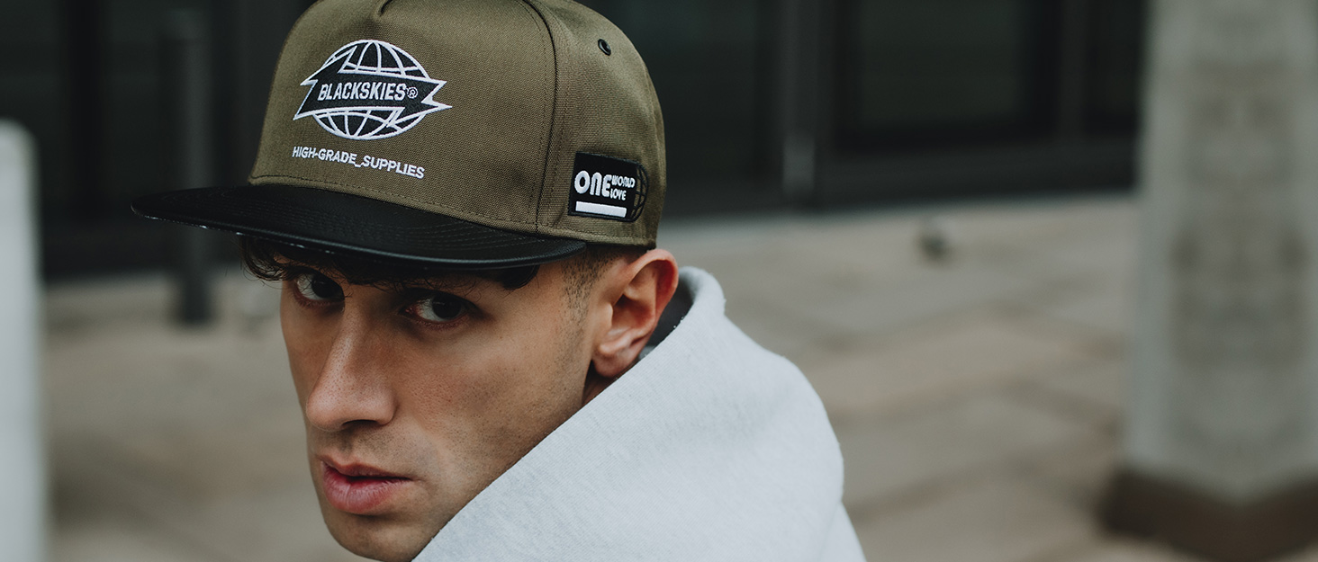 Кепка Snapback Blackskies® з камуфляжним денімом | Унісекс, преміум-якість, для чоловіків та жінок | Streetwear, Outdoor, літо