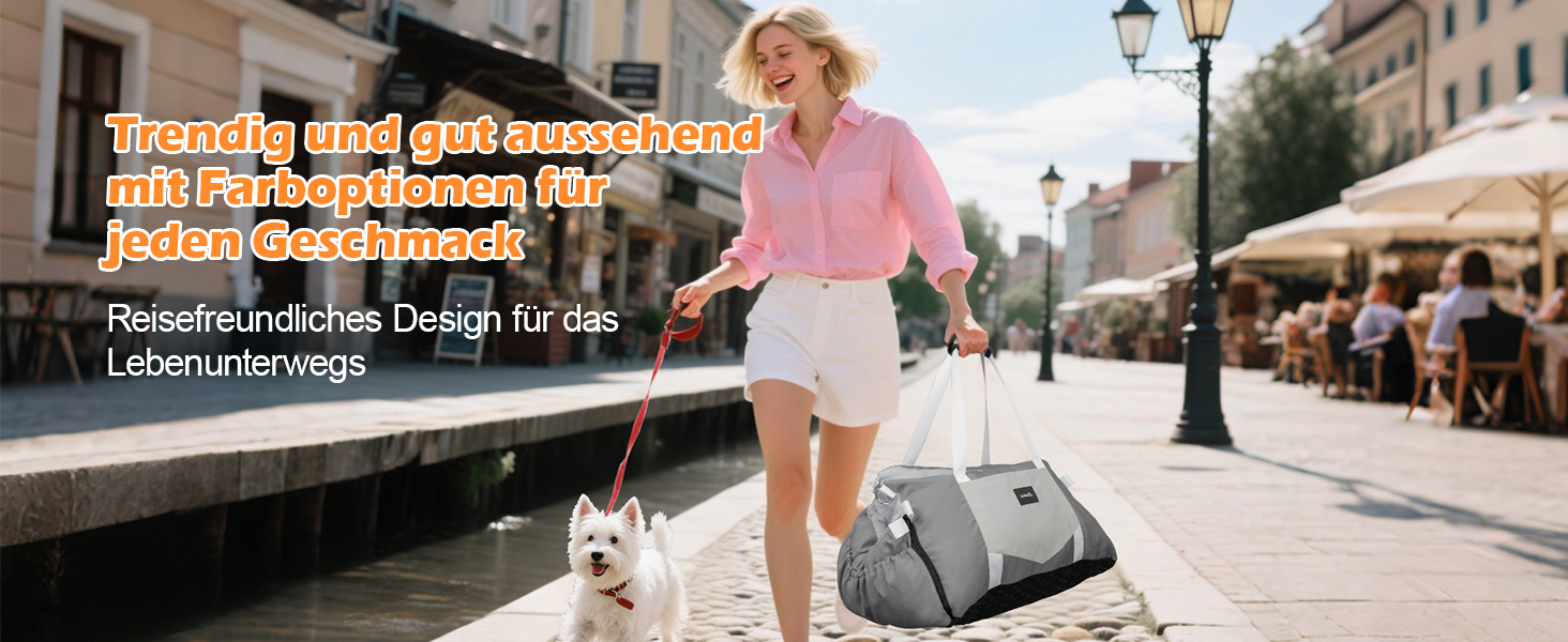 Автокрісло для собак 3-в-1 з переносною ліжком для маленьких собак – зручне автокрісло з розкладною поверхнею, м'яким матрацом, для переднього або заднього сидіння, внутрішнє та зовнішнє (02-Сірий)